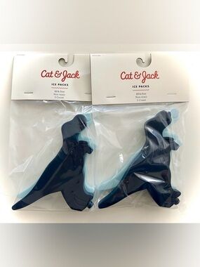 Cat & Jack Dinosaur Ice Packs 2 In A Pack BPA Free Non-Toxic Lunch Box NWT X2 2